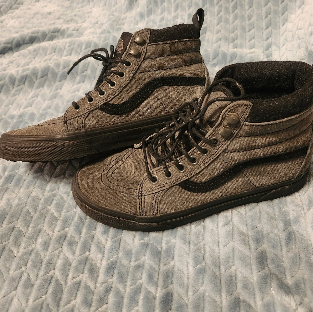 Black high top old school Vans